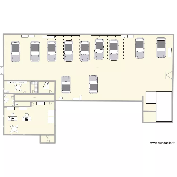 louis chavagnac. Plan de 8 pièces et 1168 m²