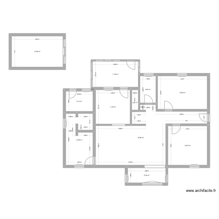Pat 02. Plan de 12  et 131 m²