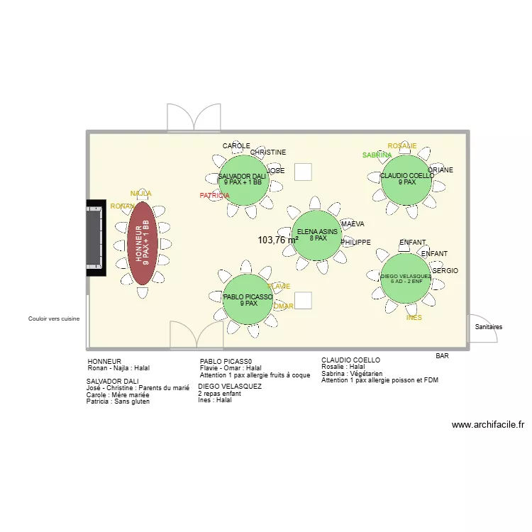 Chateau Thouars. Plan de 