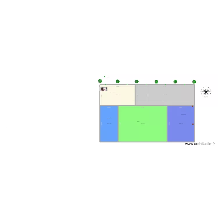 terrasse 2. Plan de 5  et 146 m²
