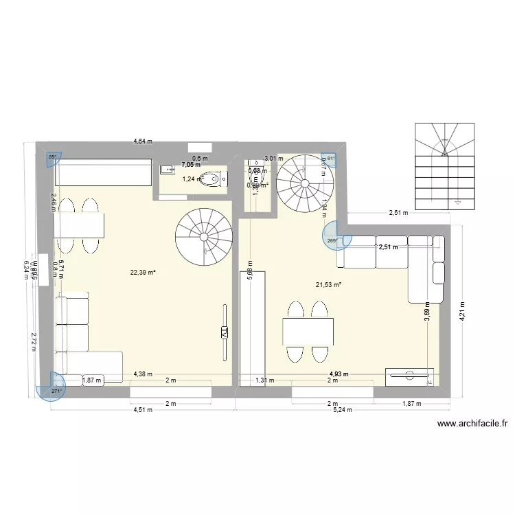 plan pointe 2 SALONS RDC THIERRY. Plan de 