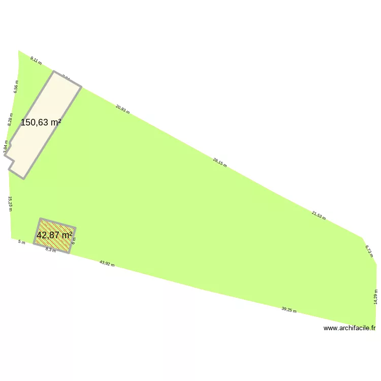 Plan de masse 2. Plan de 2  et 194 m²