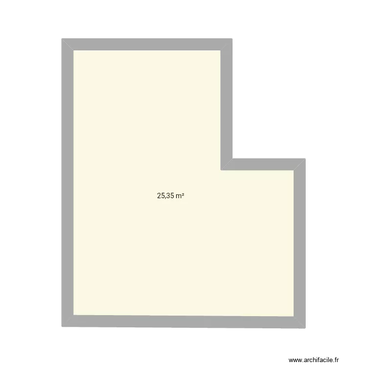 Essaie. Plan de 1 et 25 m² Essaie. Plan de 1 et 25 m²