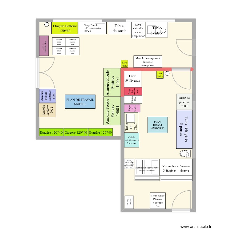 PROPOSITION EAM VESVROTTE. Plan de 2 pièces et 53 m2