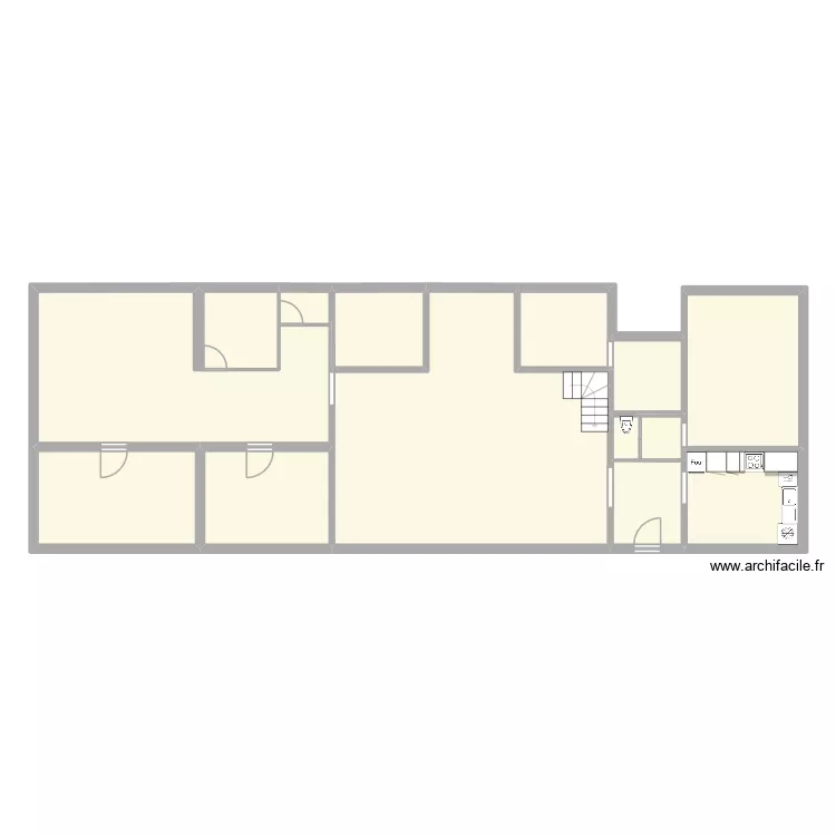 maison vailly. Plan de 13  et 162 m²