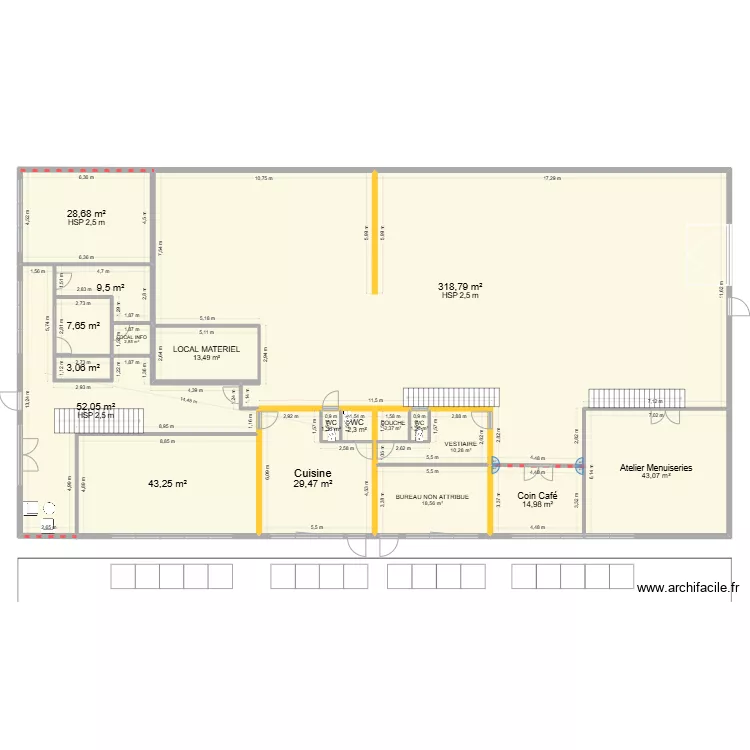 LOCAL FUTUR 3. Plan de 