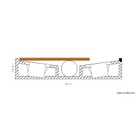 in ceiling thin line bandpass subwoofer SB 5x8