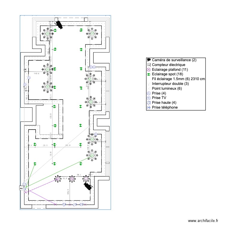 plan electrique assinie. Plan de 0 pièce et 0 m2