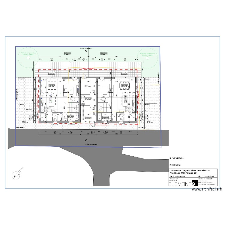 REZ CHEYRES. Plan de 0 pièce et 0 m2