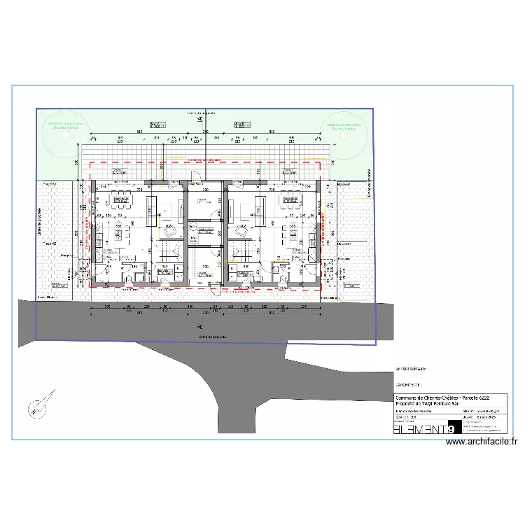 REZ CHEYRES. Plan de 