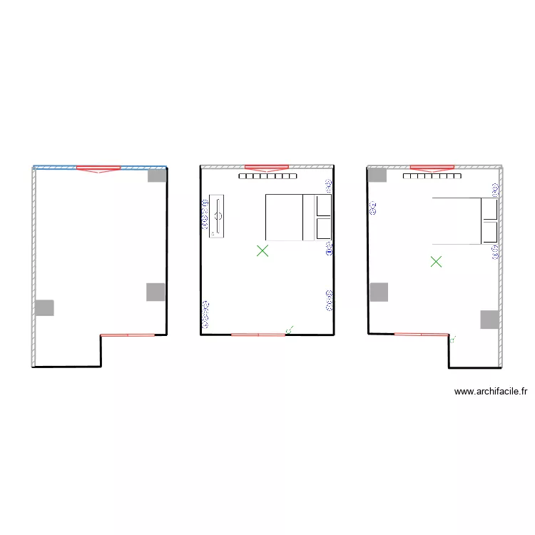 chambre Florent. Plan de 