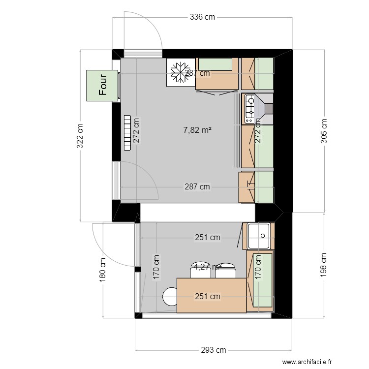 ameublement cuisine 3. Plan de 0 pièce et 0 m2