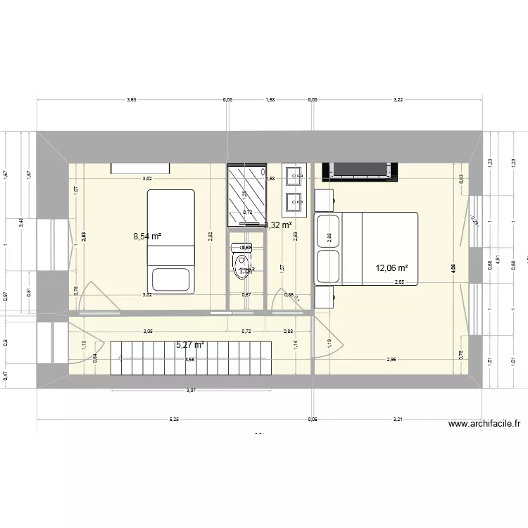 Couflens1-old. Plan de 5 Pièces et 30 m²