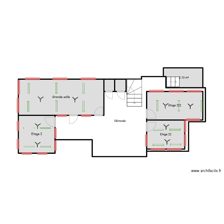 IFTS_R1. Plan de 8 pièces et 38 m2