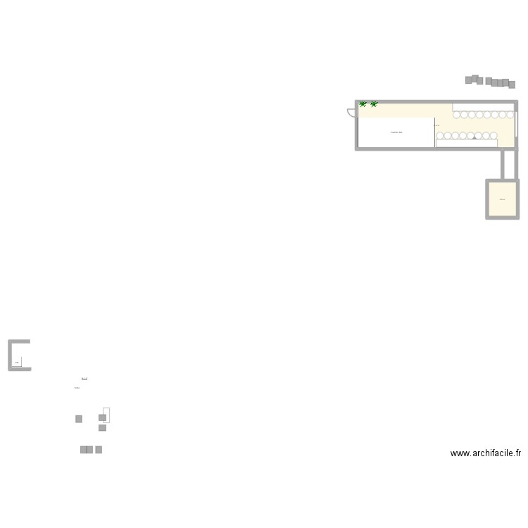 visluzi. Plan de 2 pièces et 81 m2