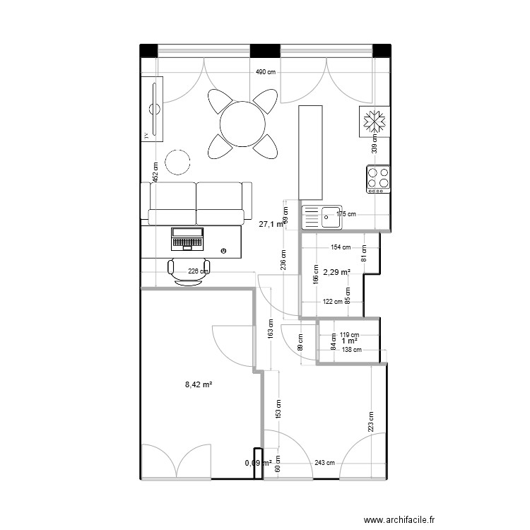 PLAN CLAIRE . Plan de 0 pièce et 0 m2