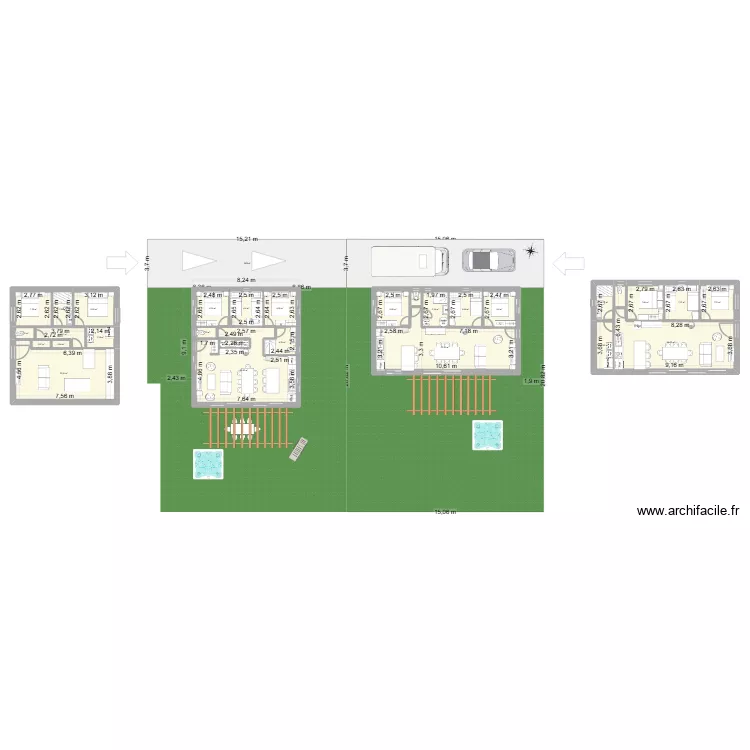 SPQ lot8 V9. Plan de 28  et 250 m²