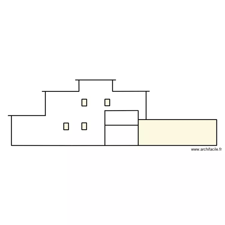 Façade NORD. Plan de Façade NORD. Plan de