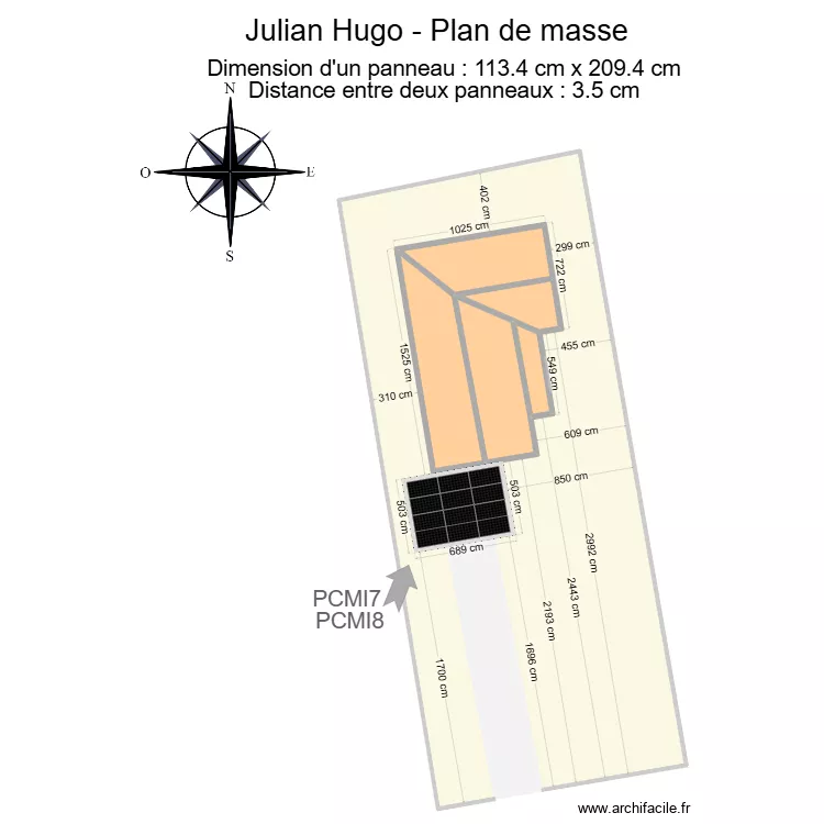 Julian Hugo PLAN DE MASSE 2. Plan de 