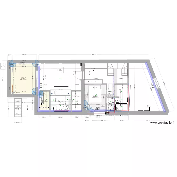 PLAN BLAISE ch M&M sdb+. Plan de 