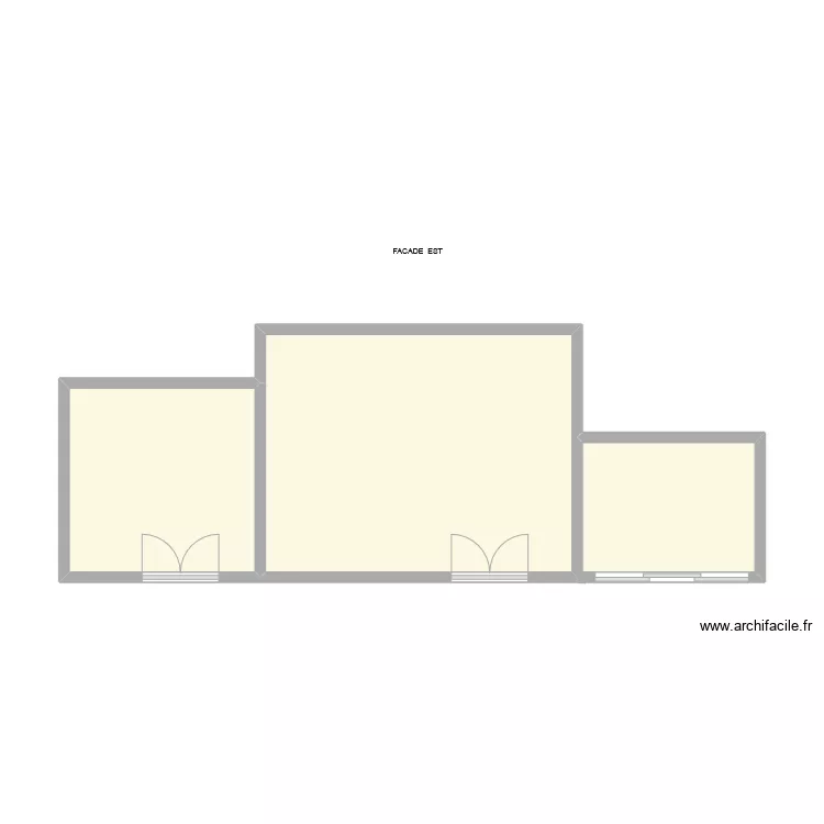 FACADE EST. Plan de 