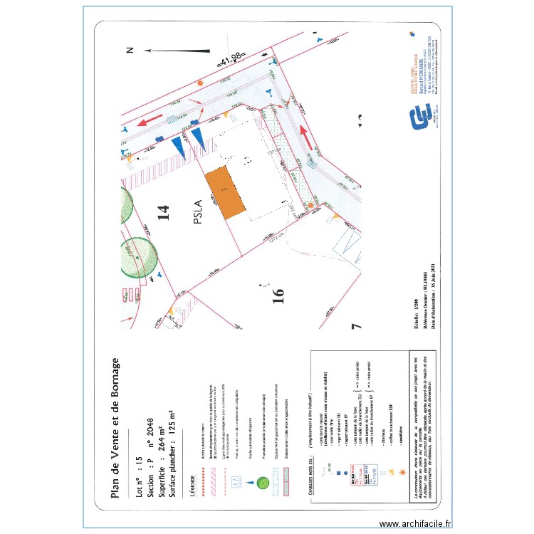 Domaine du chene - lot 15- v2. Plan de 0 pièce et 0 m2