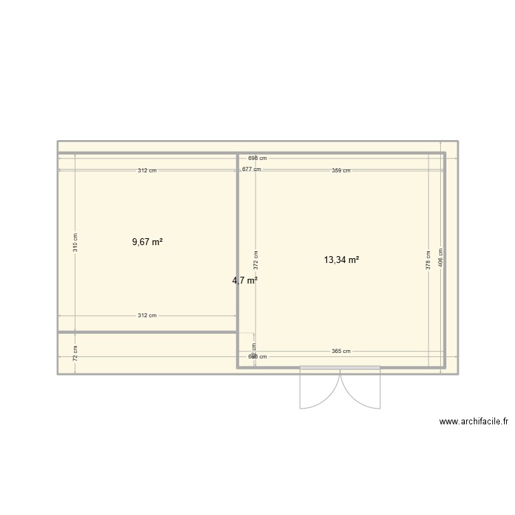 Dalle abri jardin. Plan de 0 pièce et 0 m2