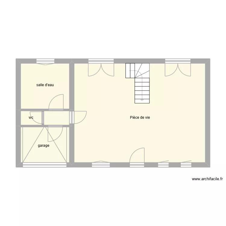 le colloec. Plan de 4  et 53 m²