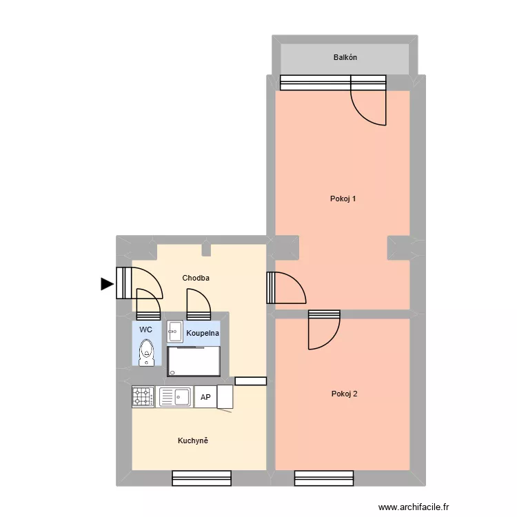 Štítného 1114, byt 9. Plan de 15 et 175 m² Štítného 1114, byt 9. Plan de 15 et 175 m²