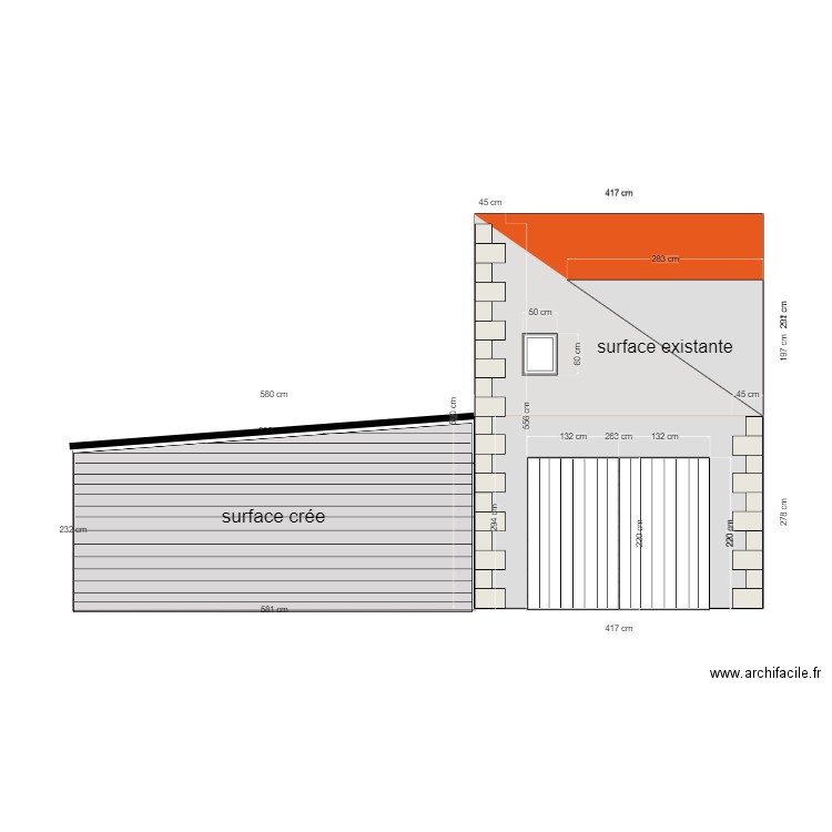 dépendance façade est projeté v2. Plan de 0 pièce et 0 m2