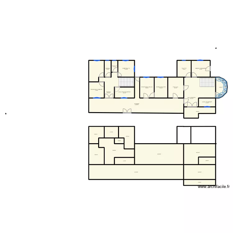 MAIRIE CAPESTERRE DE MARIE GALANTE. Plan de 29  et 341 m²