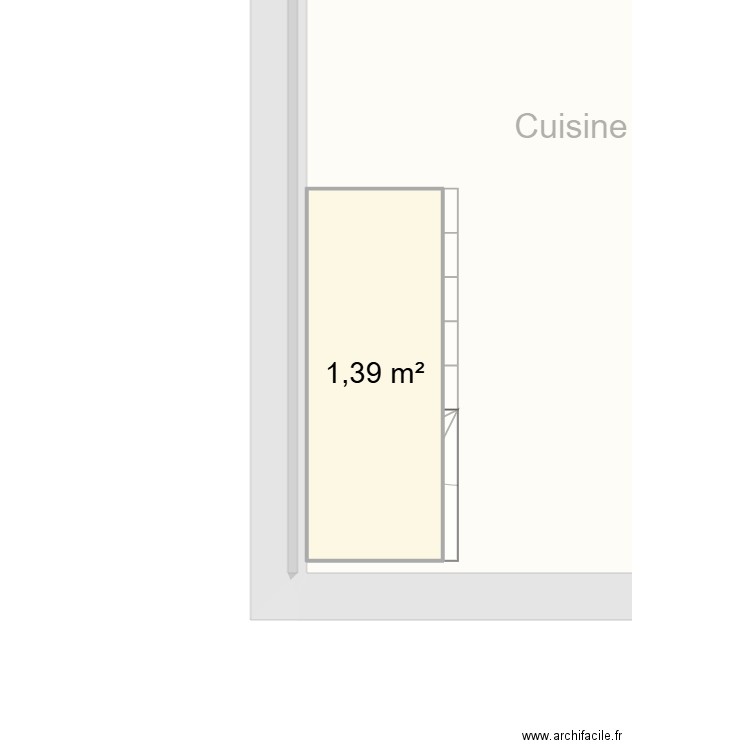 CALVOS RDC. Plan de 4 pièces et 41 m2