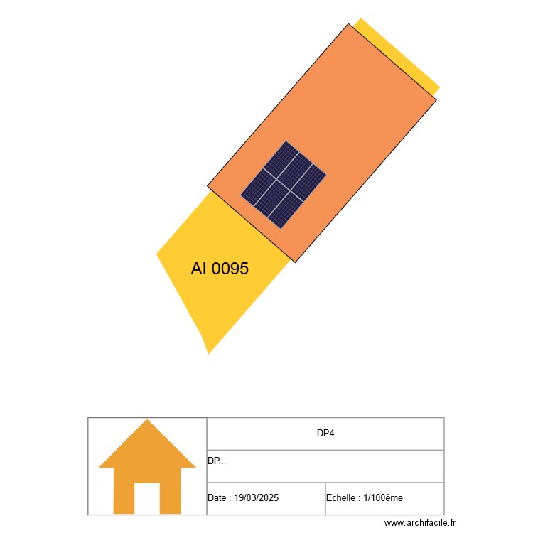 DP4 NOVENT. Plan de 1 pièce et 64 m2