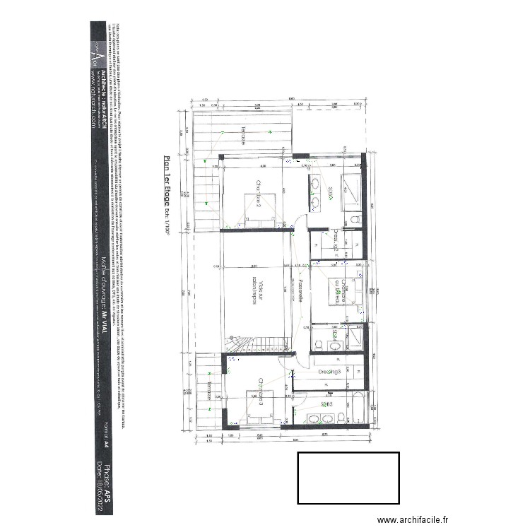 Vial 1er étage. Plan de 0 pièce et 0 m2