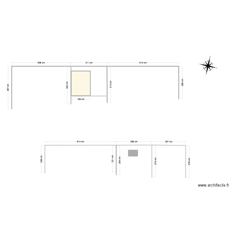 abri voiture faces . Plan de 0 pièce et 0 m2