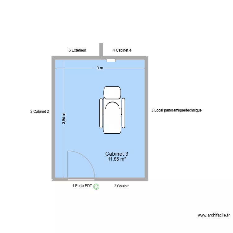 50683 Cabinet 3. Plan de 1 et 12 m² 50683 Cabinet 3. Plan de 1 et 12 m²