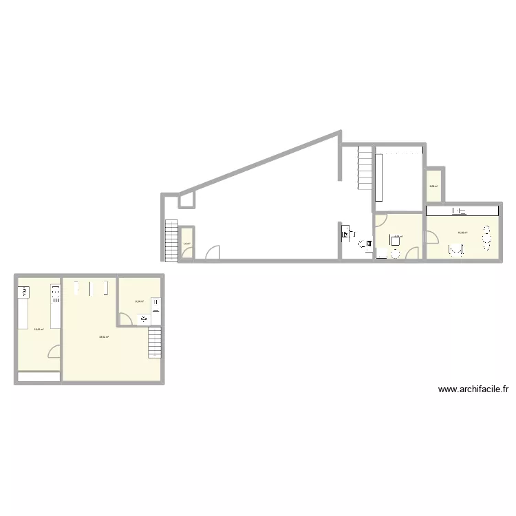 plan pharma. Plan de 7  et 90 m²