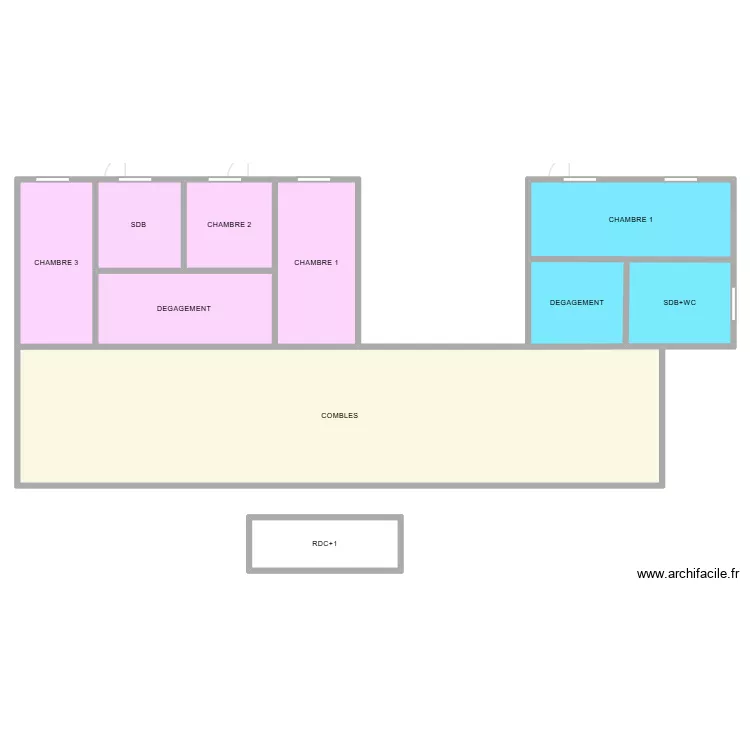 PANNETIER FRANCOISE. Plan de 21  et 1239 m²