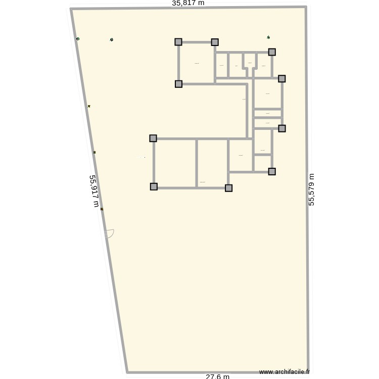 Loukanga_maison_basse_reference_jardin. Plan de 12 pièces et 1844 m2