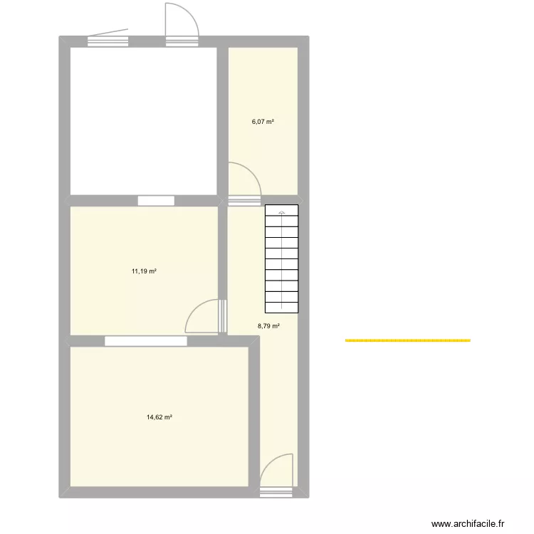 Caestre. Plan de 4 Pièces et 41 m² Caestre. Plan de 4 Pièces et 41 m²