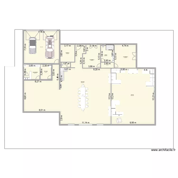 MAISON ST DOMINGUE. Plan de 13  et 472 m²