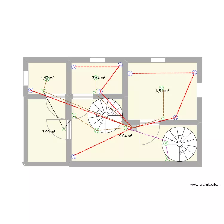 ambohibao3em. Plan de 5  et 25 m²