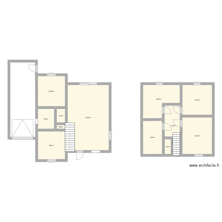 Sulniac maison. Plan de 12 pièces et 118 m2
