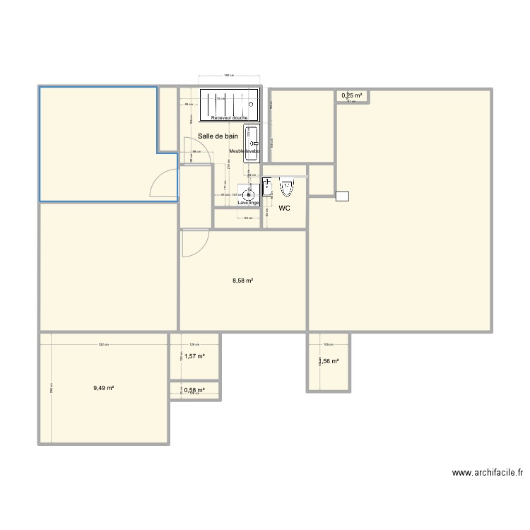 Appartement Bayonne. Plan de 16 pièces et 85 m2