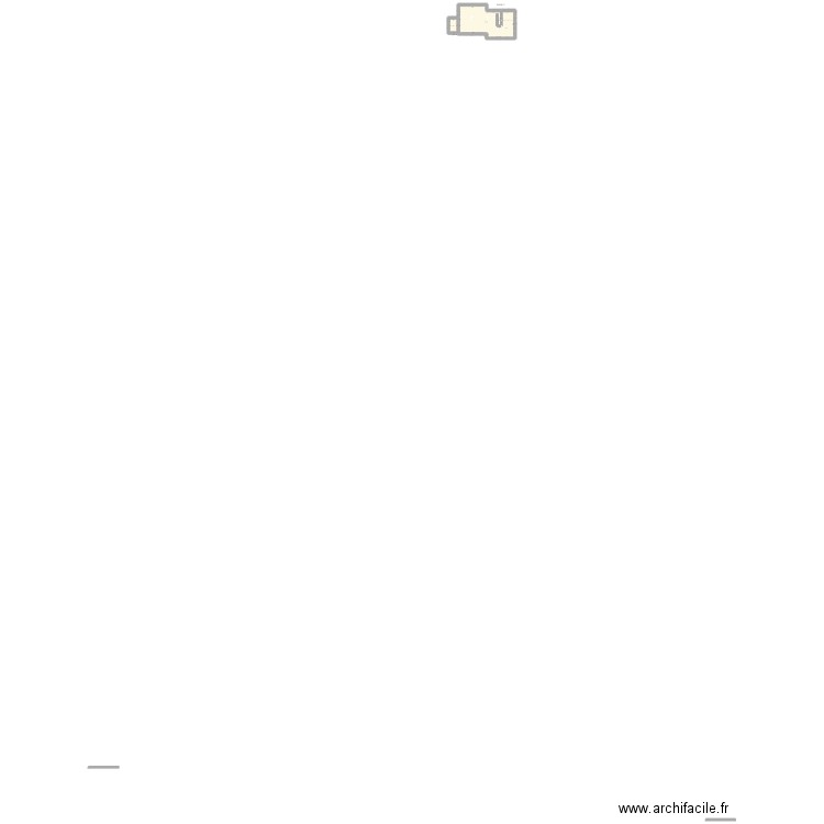 RDJ  Autre réflexion. Plan de 2 pièces et 100 m2