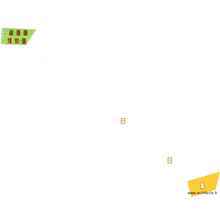 Jardin familiaux 2. Plan de 9 pièces et 5386 m2