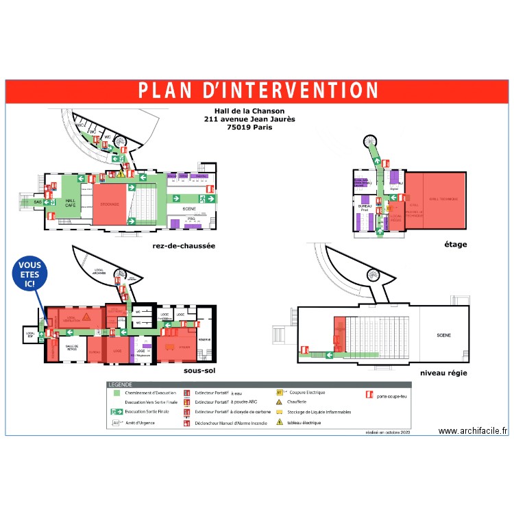 Pavillon du Charolais. Plan de 0 pièce et 0 m2