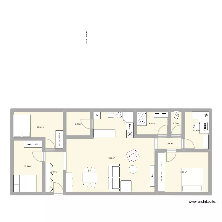 1 plan. Plan de 10  et 98 m²
