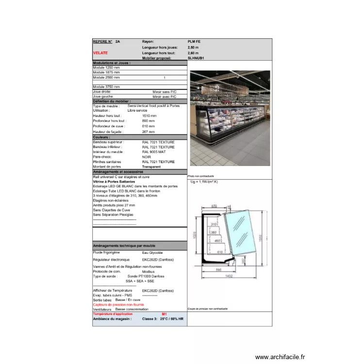Vue Profil Mobilier Base+3. Plan de Vue Profil Mobilier Base+3. Plan de