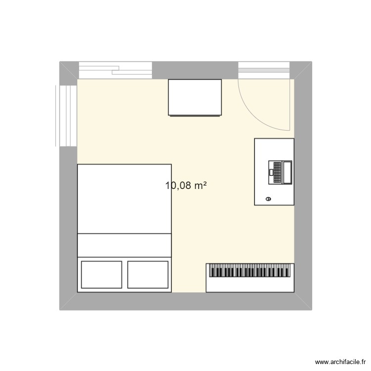 chambre. Plan de 0 pièce et 0 m2